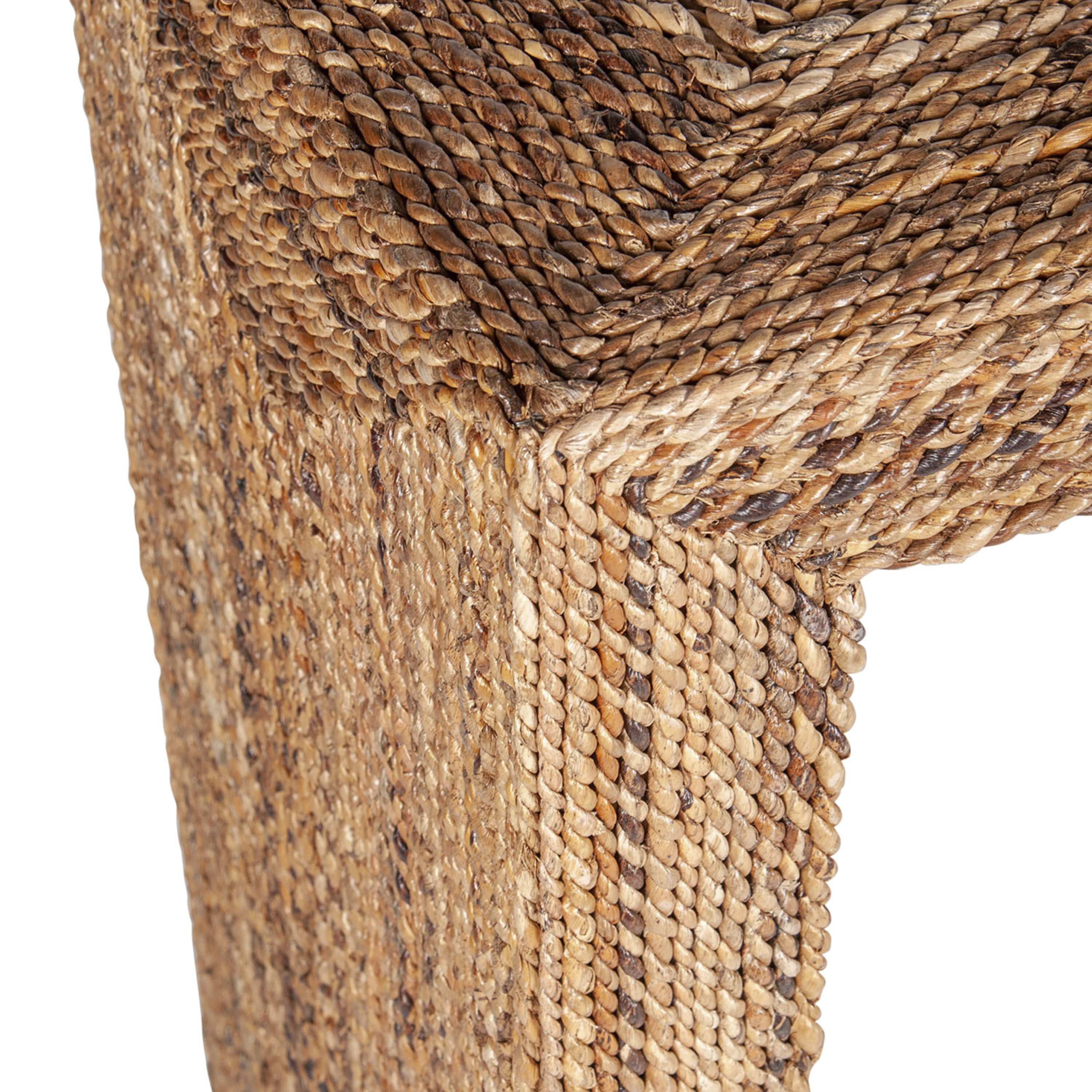 Henry Natural Braided Seagrass Waterfall Console Table image number 2