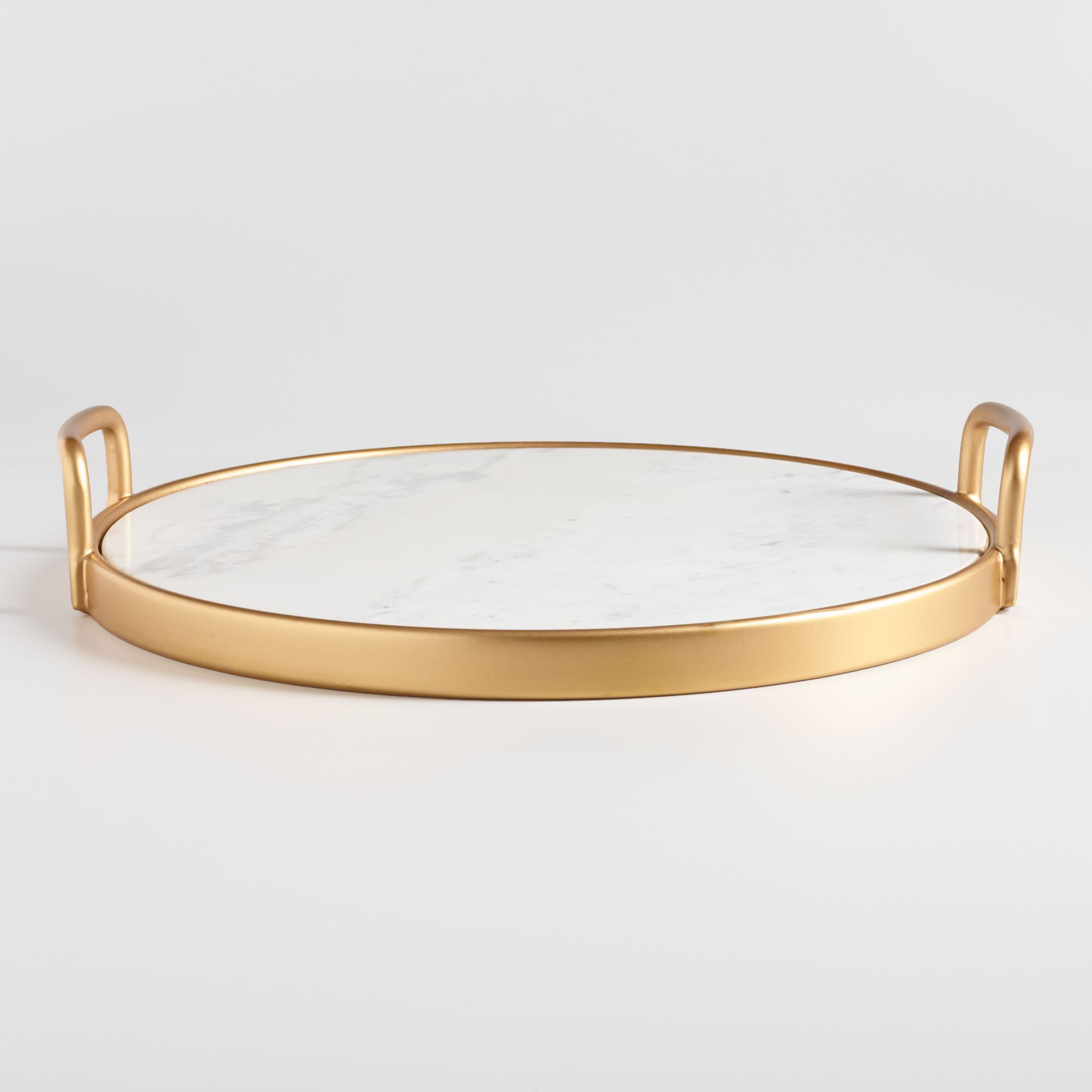 Marble And Gold Serving Tray - World Market