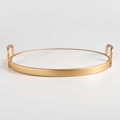 Marble And Gold Serving Tray