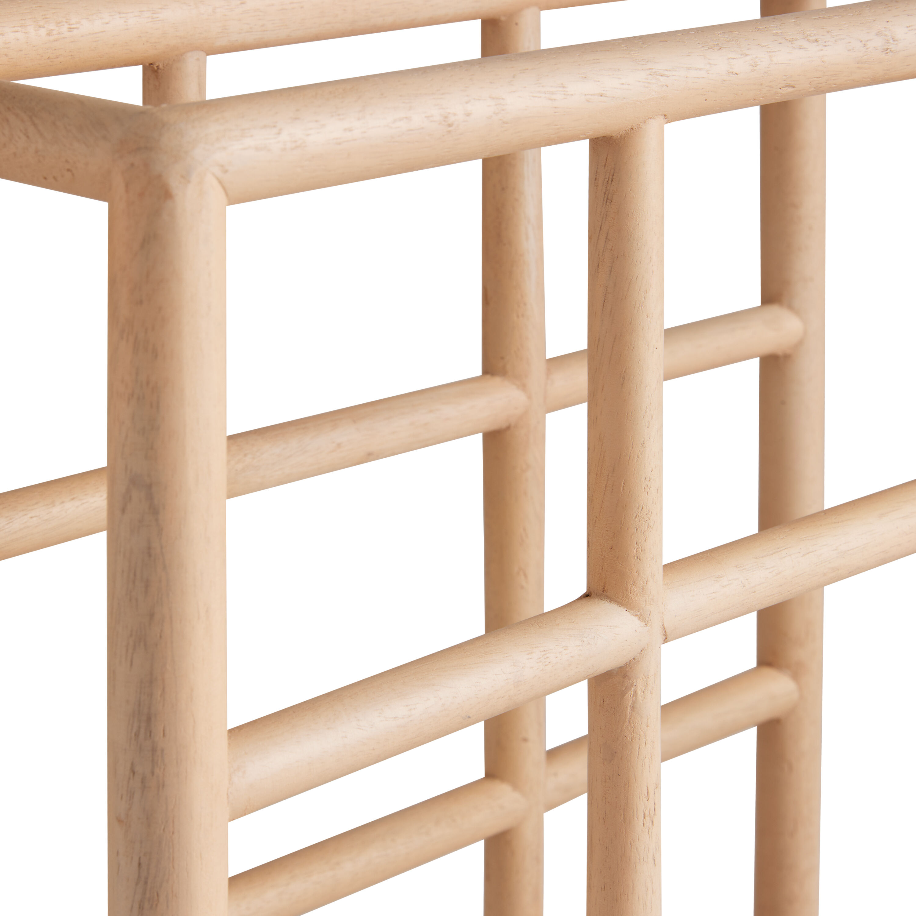 Bleached Mango Wood 9 Bottle Wine Rack World Market