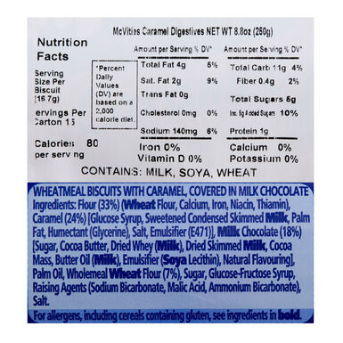 McVitie's Digestives Milk Chocolate Caramel Biscuits Set of 6 McVitie's Digestives Milk Chocolate Caramel Biscuits Set of 6