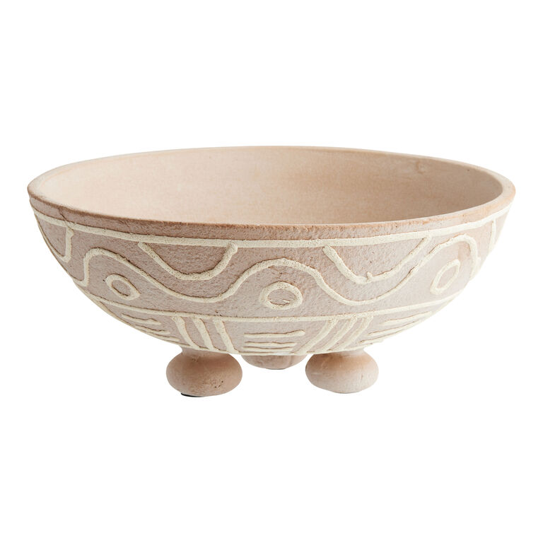Hand Painted Terracotta Decorative Bowl - World Market