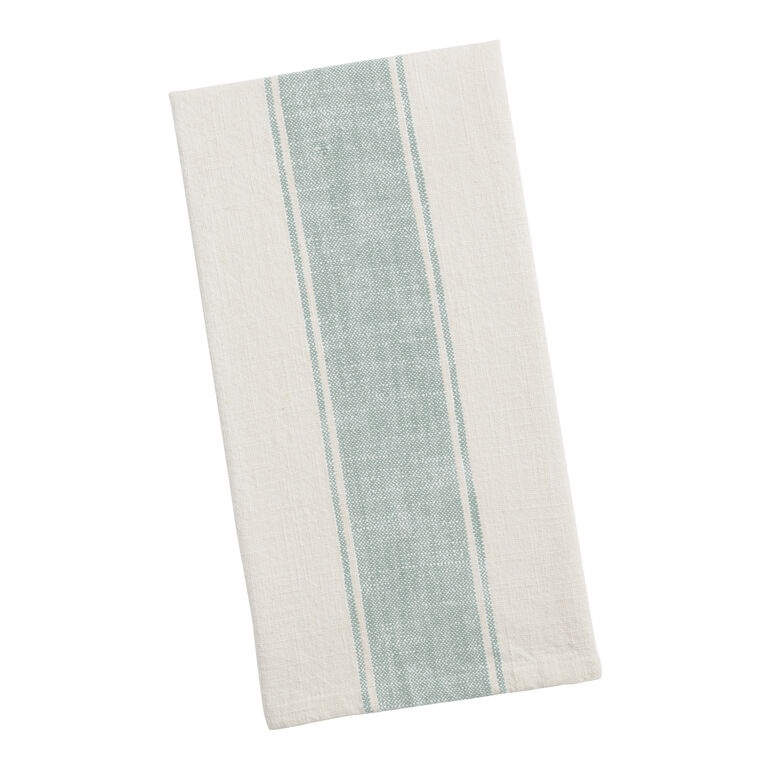 Black Broad Stripe Tea Towel Black Broad Stripe Tea Towel