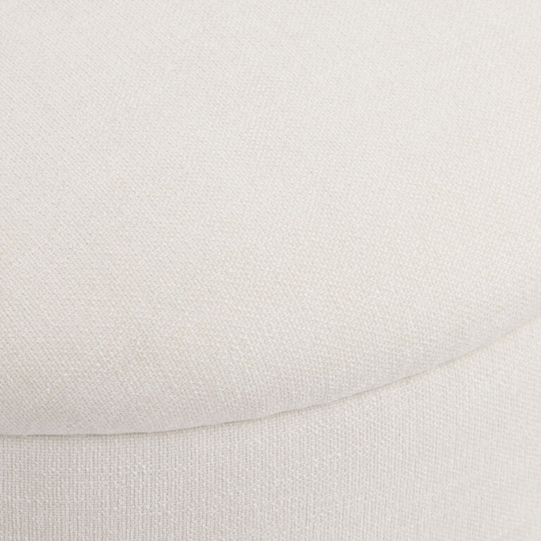 Mirah Round Upholstered Swivel Dining Chair image number 5