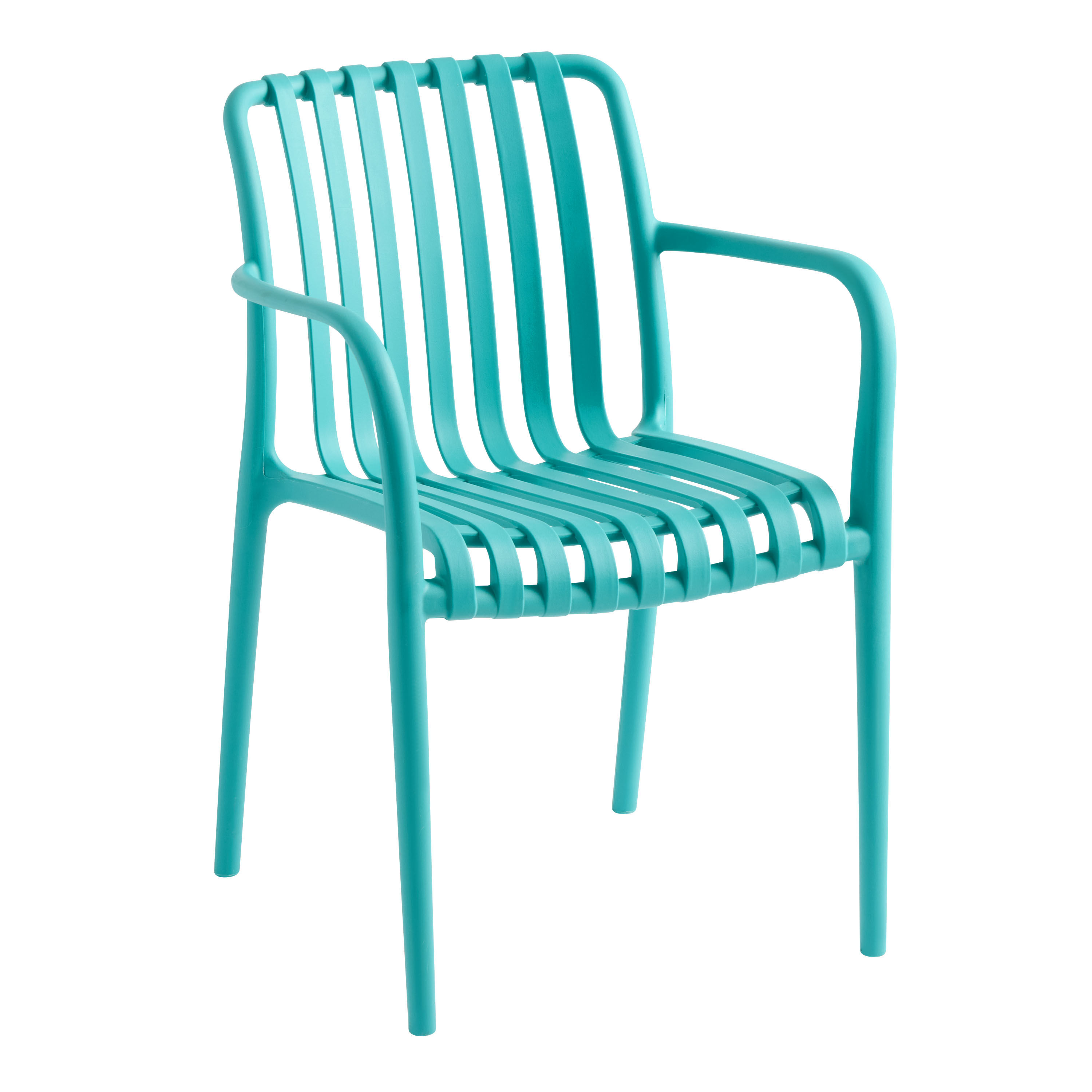 Salina Plastic Stacking Outdoor Armchair Set of 2 image number 0