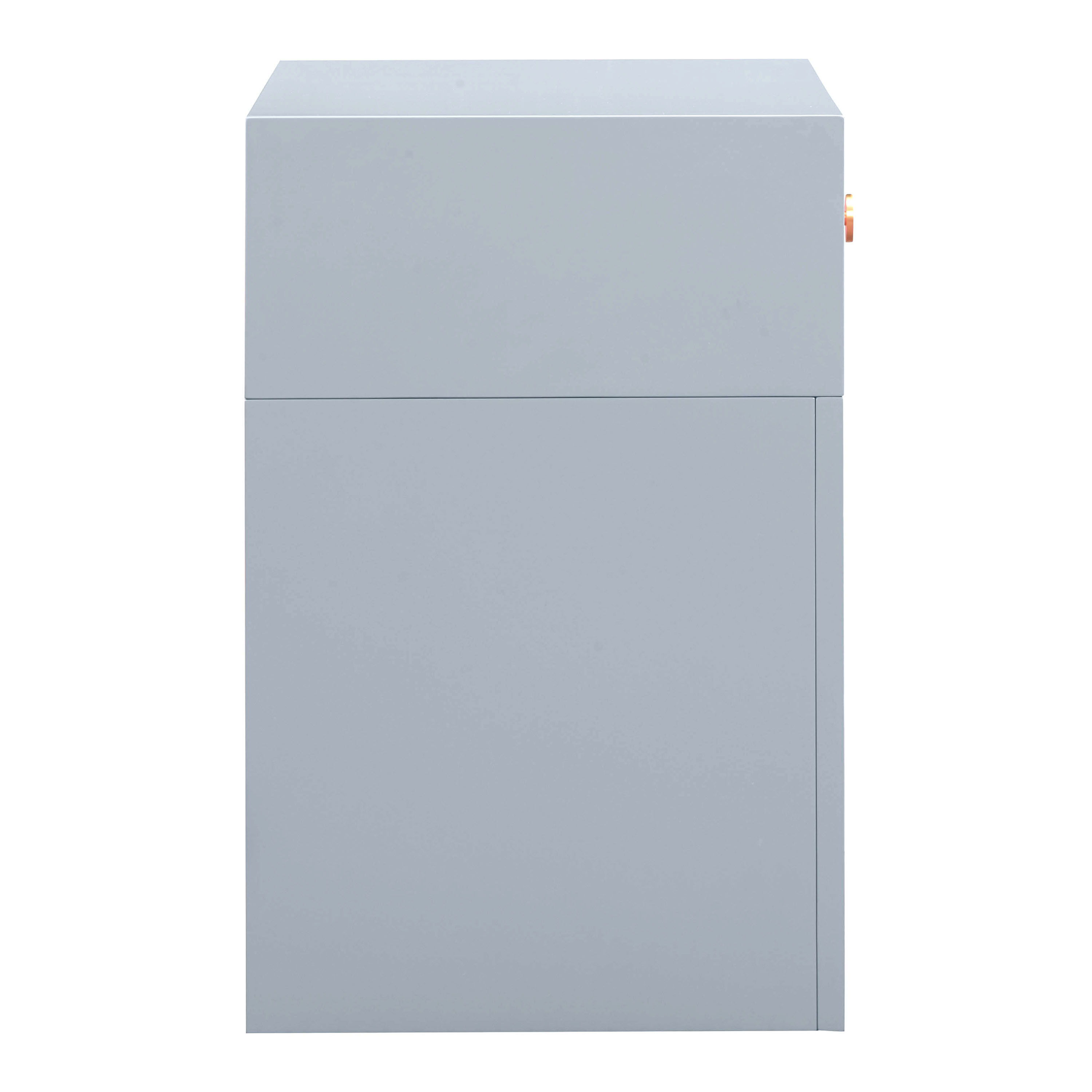 Helston Wood and Rattan Art Deco Nightstand with Drawer image number 3