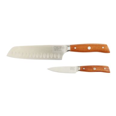 Chopwell Carbon Steel and Ash Wood 2 Piece Knife Set Chopwell Carbon Steel and Ash Wood 2 Piece Knife Set