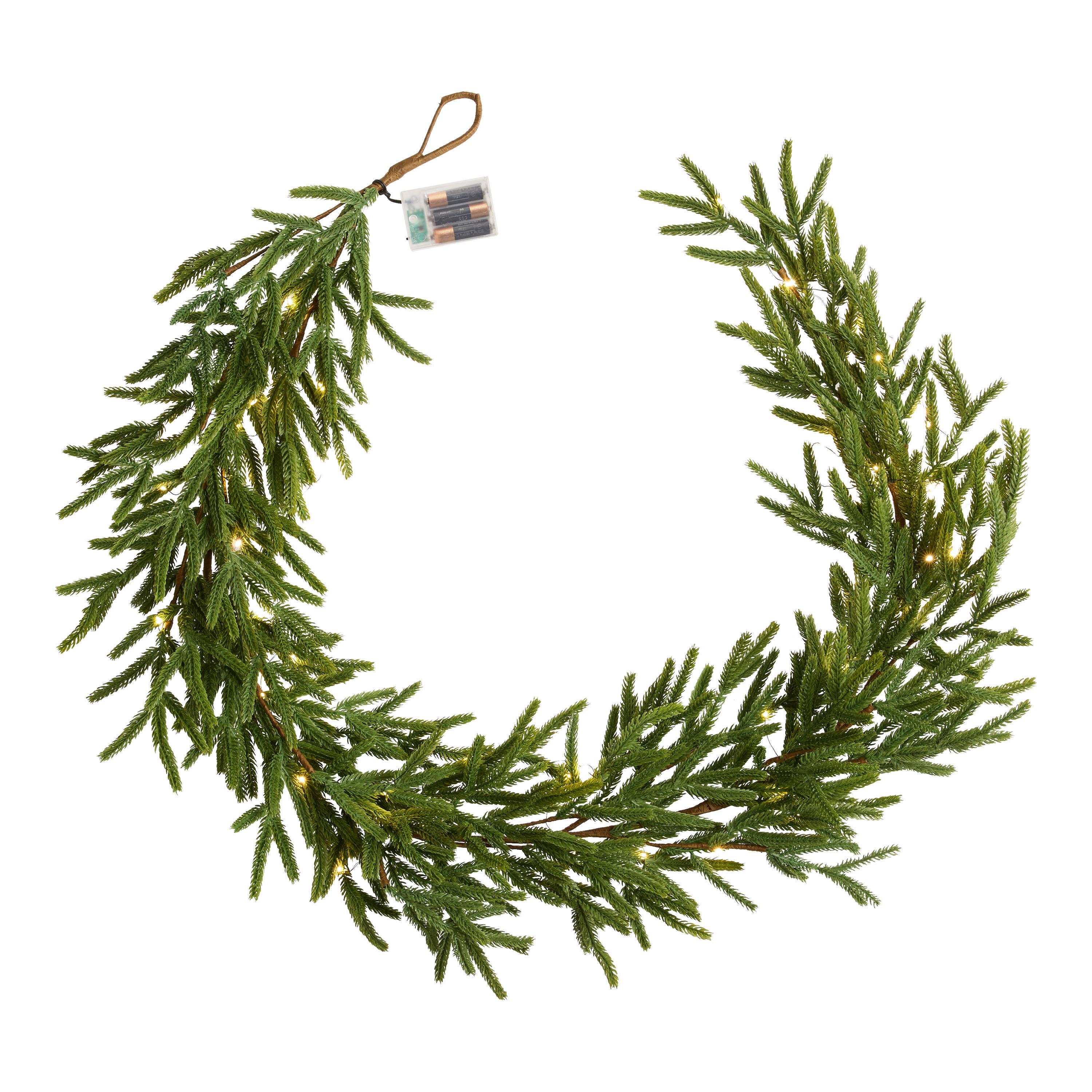 Green Soft Touch Mixed Faux Pine Wreath