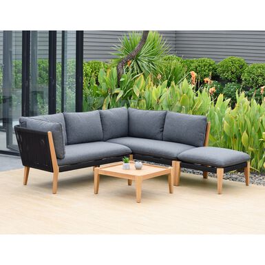 Gryffin Rope Outdoor Sectional Sofa With Coffee Table Gryffin Rope Outdoor Sectional Sofa With Coffee Table