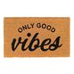 Only Good Vibes Coir Doormat image number 0