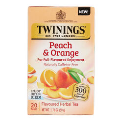 Twinings Peach And Orange Herbal Tea 20 Count