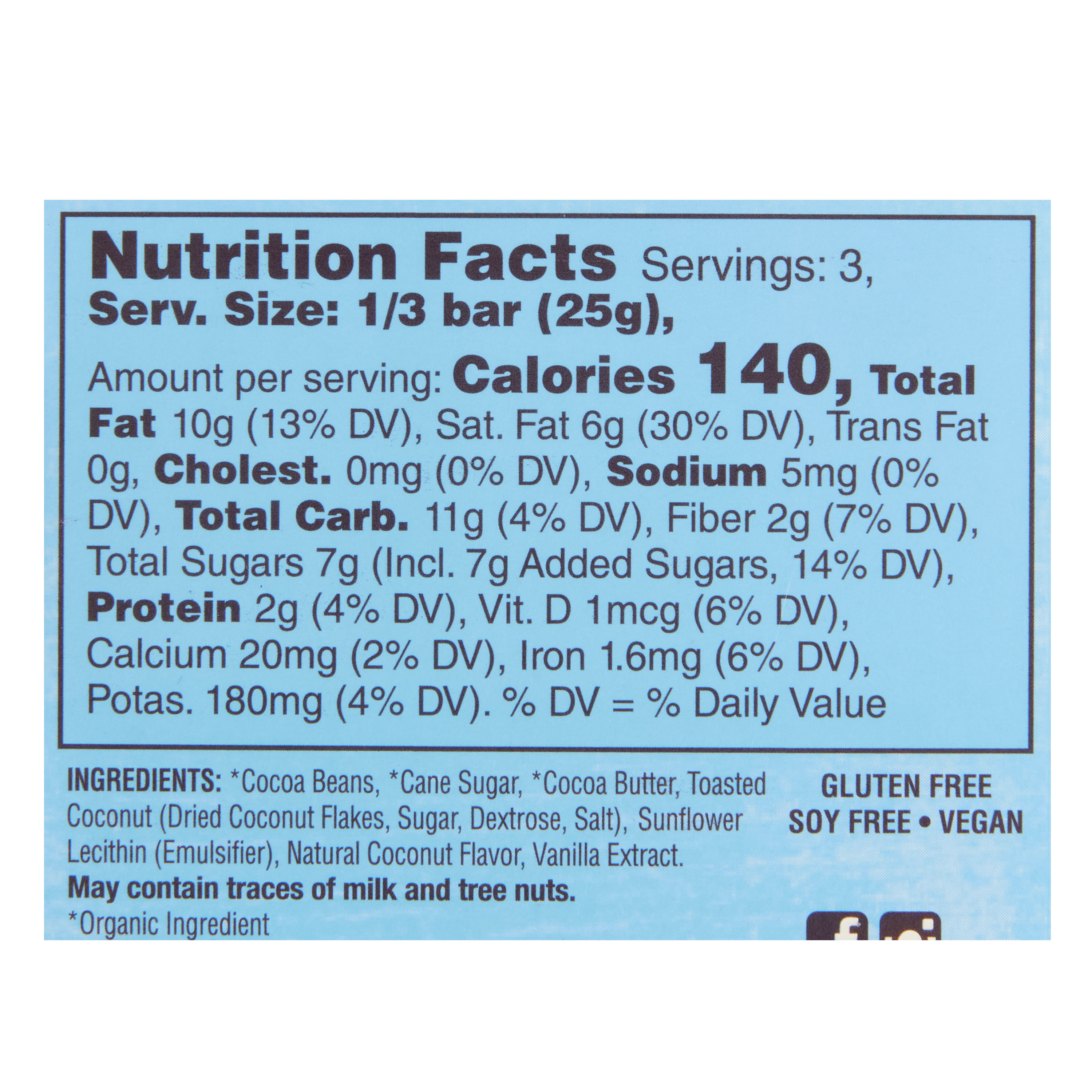 Beyond Good Madagascar Toasted Coconut 70% Chocolate Bar image number 1