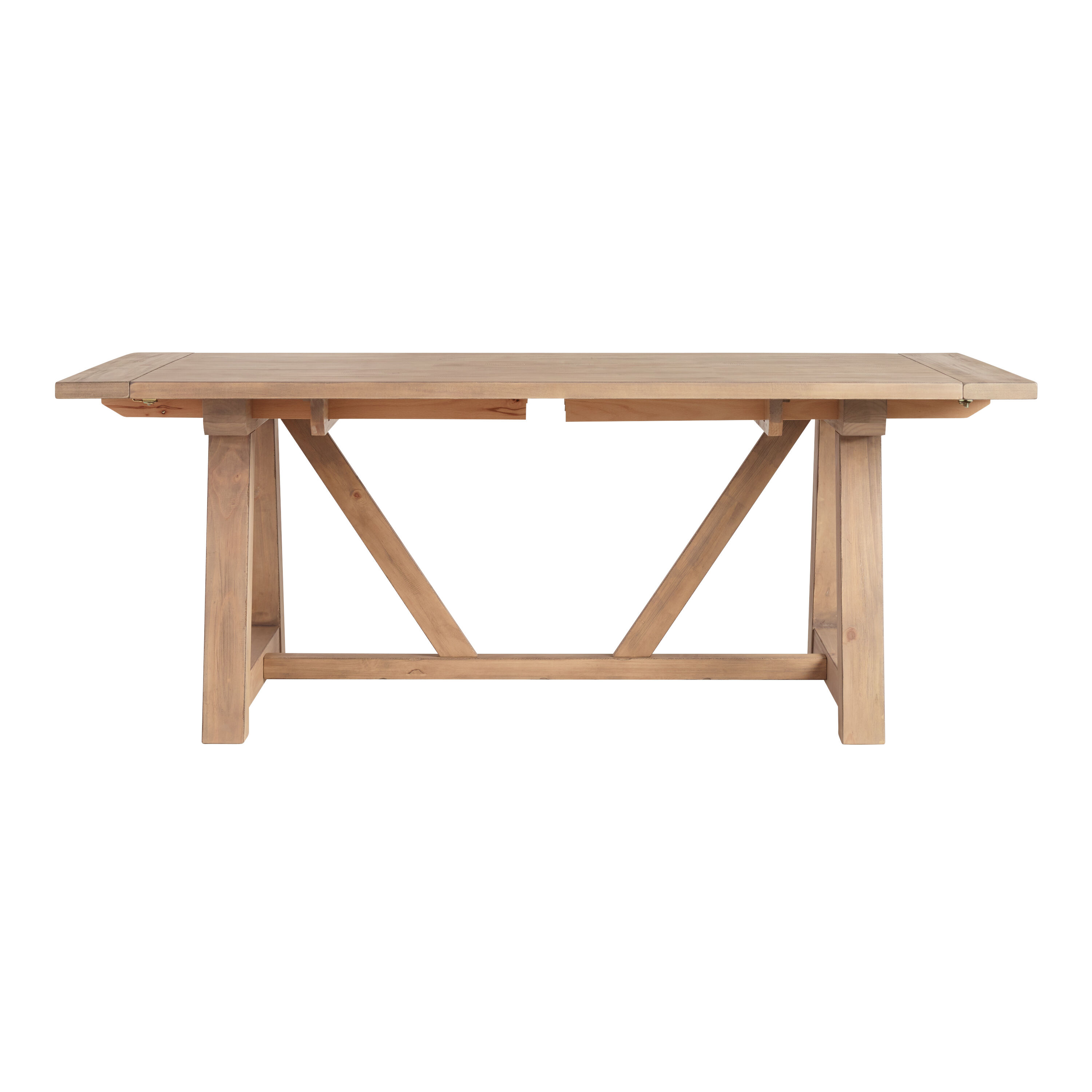 Leona Wood Farmhouse Extension Dining Table World Market