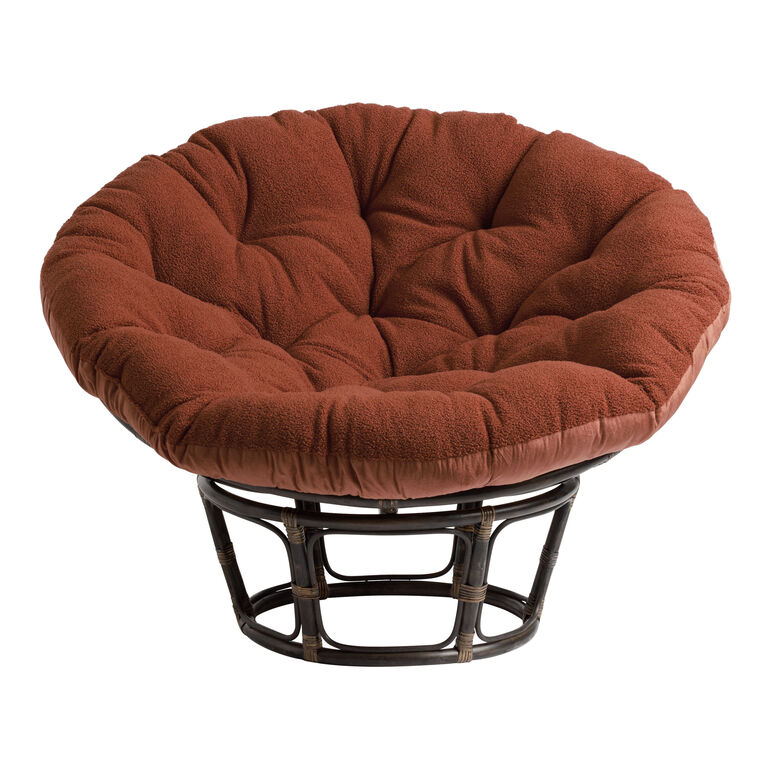 Papasan Chair Frame and Sherpa Cushion Collection image number 2