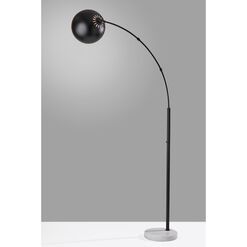 Astoria Marble And Metal Dome Arc Floor Lamp