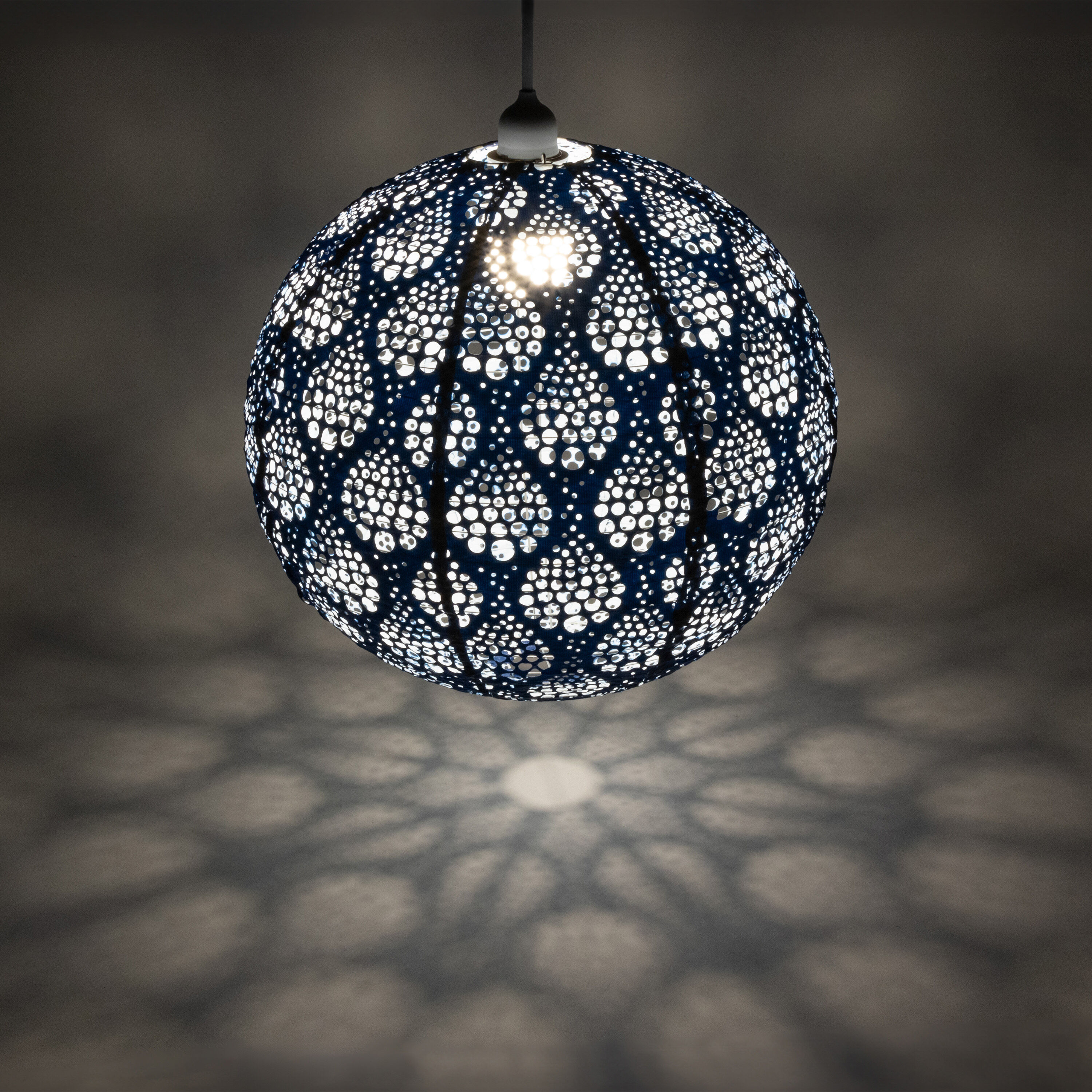 Round Dewdrop Fabric Lantern Pendant Lamp World Market
