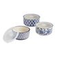 Large Indigo Blue Ceramic Storage Bowls Set of 3 image number 0