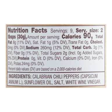 Delizie di Calabria Crushed Calabrian Chili Peppers in Oil Delizie di Calabria Crushed Calabrian Chili Peppers in Oil