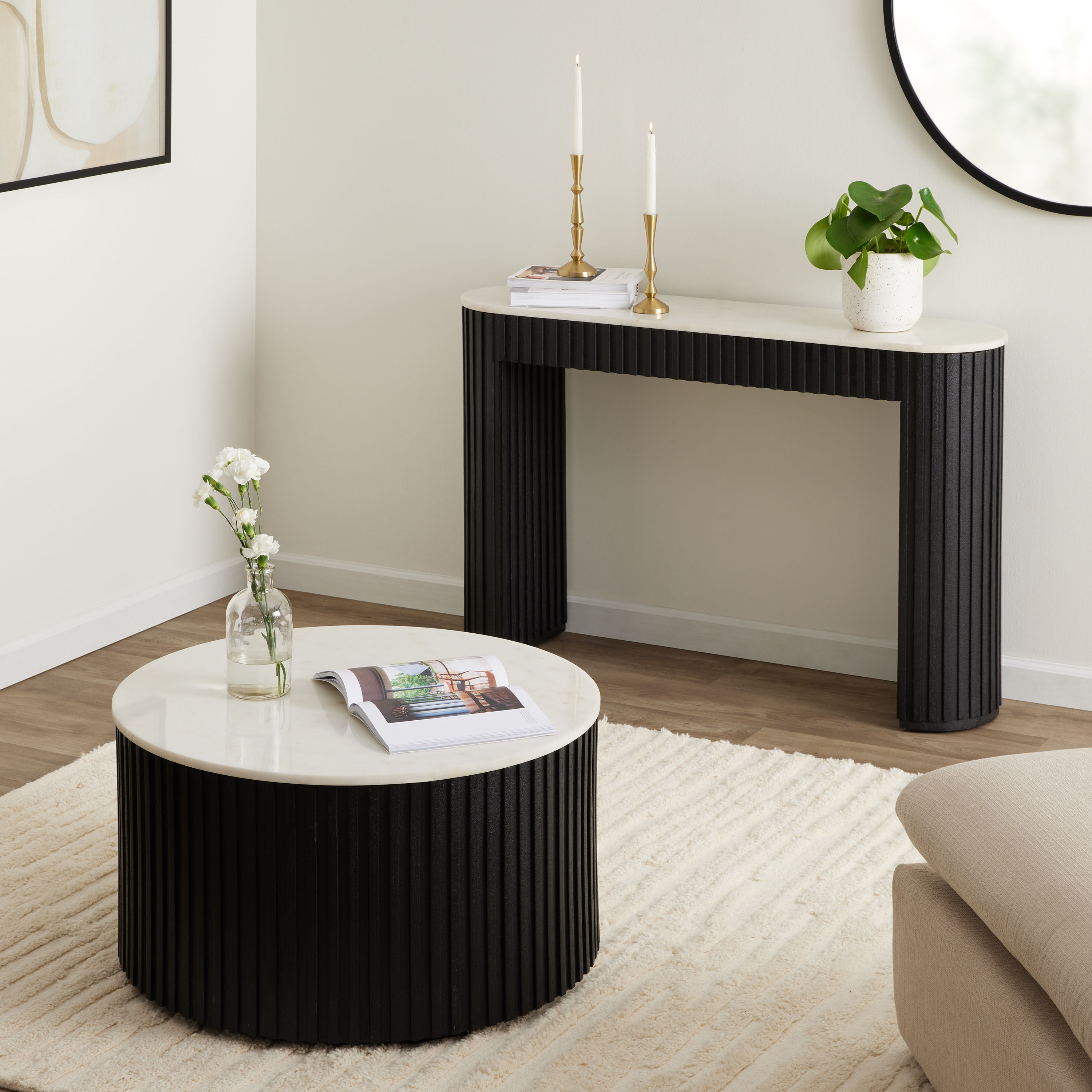 Marble coffee table world clearance market