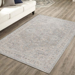 Estate Medallion Traditional Style Area Rug
