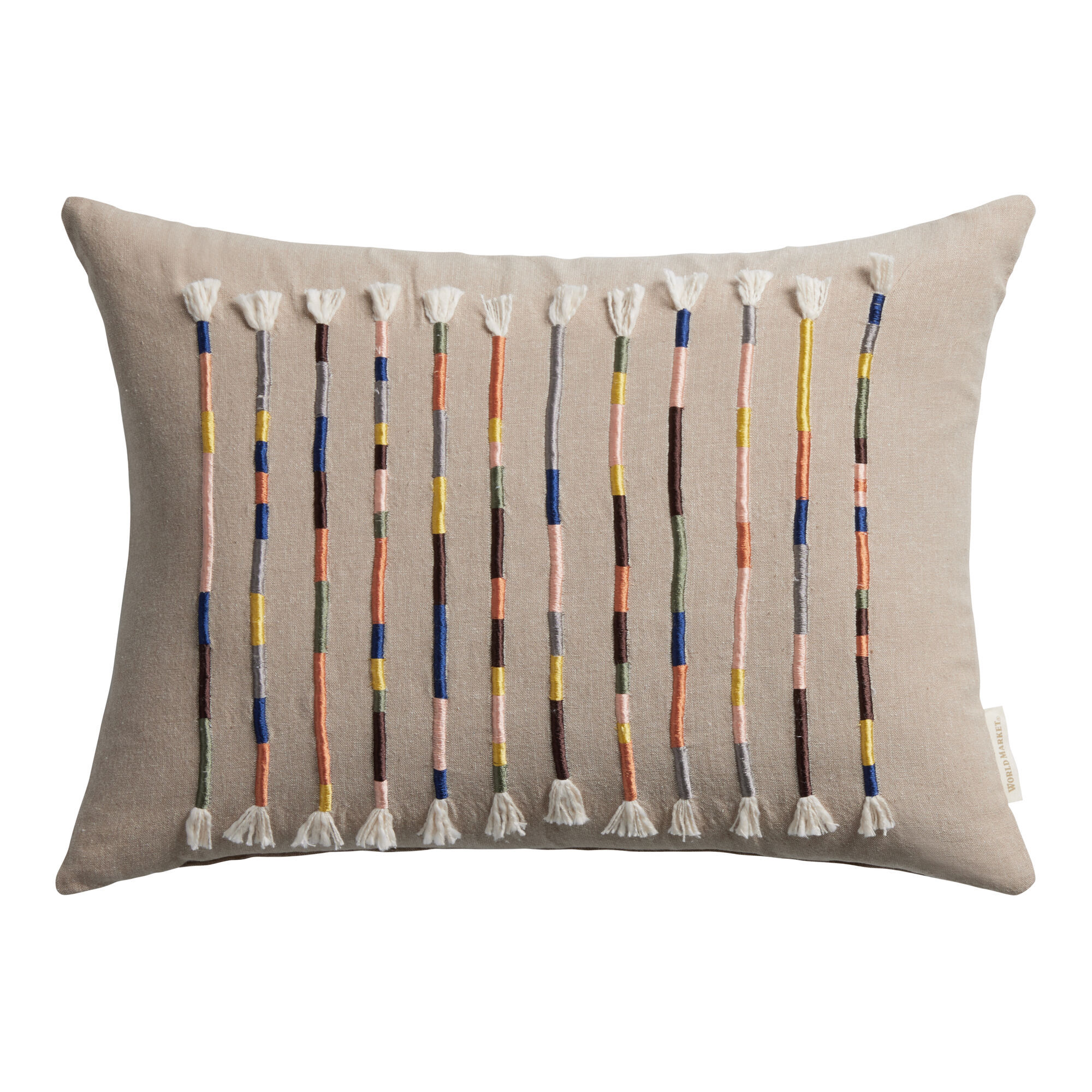 Fringe lumbar pillow discount