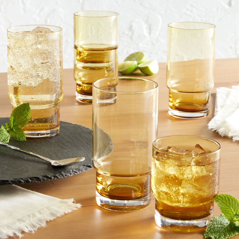 Craft Cocktail Set of 2 Double Old Fashioned Whiskey Glasses with