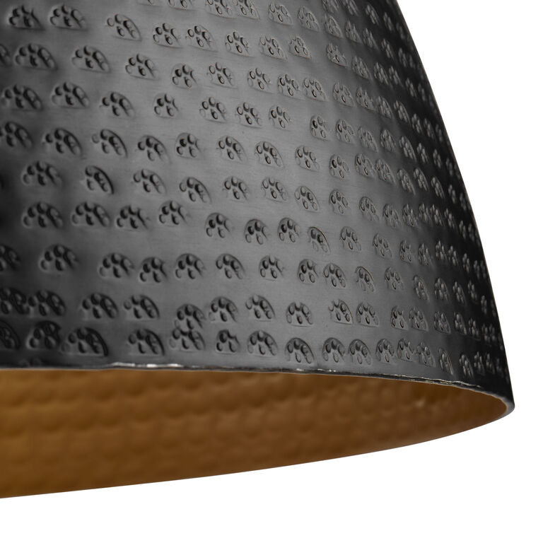 Zuri Hammered Metal Dome Pendant Lamp image number 4