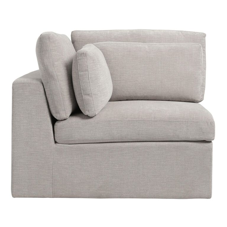 Emmett Gray Modular Sectional Corner Chair image number 3