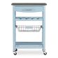 Grover Wood And Stainless Steel Kitchen Cart image number 2