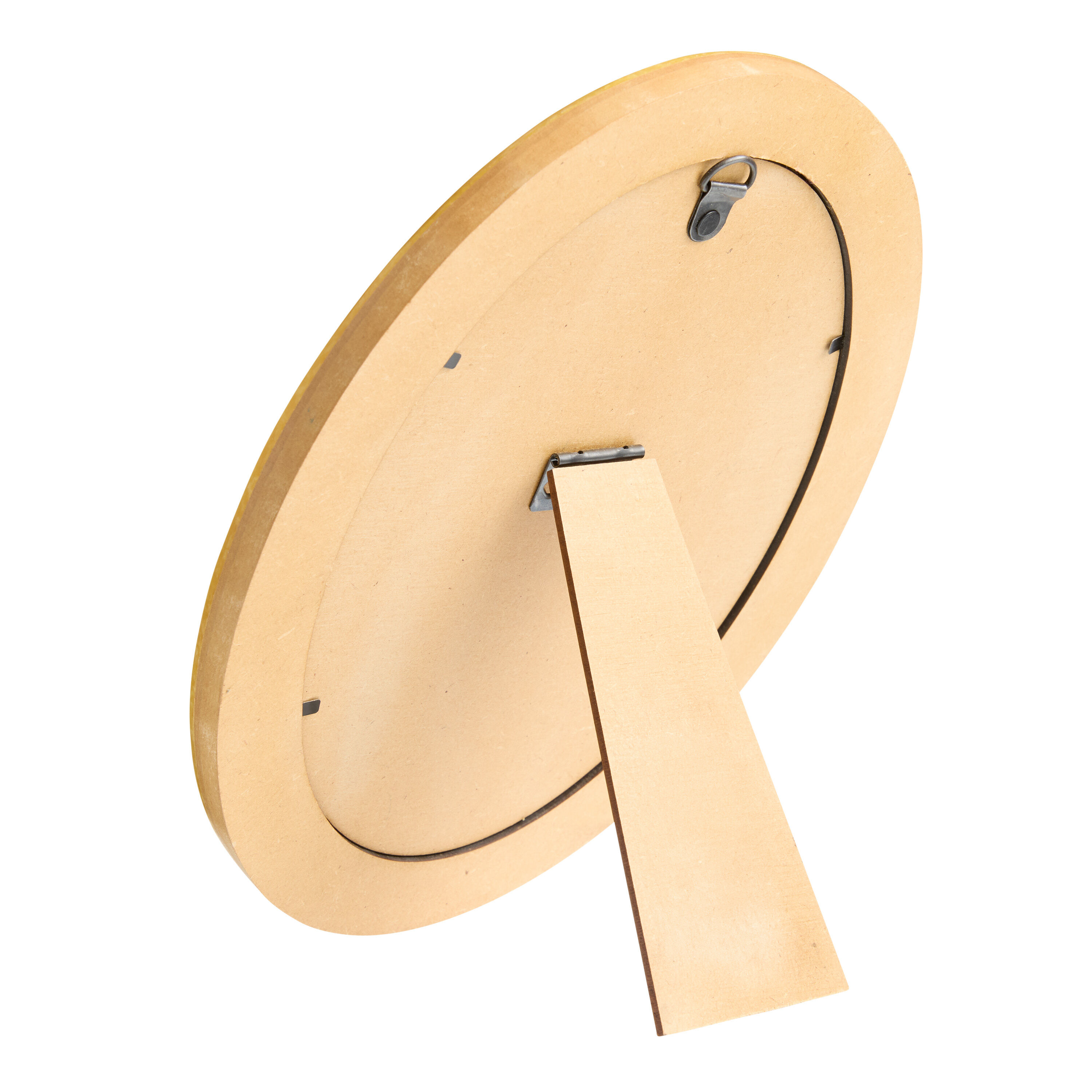 Oval Yellow Retro Mini Wall Mirror image number 2