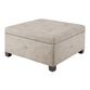 Wally Square Tufted Upholstered Storage Ottoman image number 0