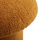 Round Faux Sherpa Mushroom Upholstered Storage Ottoman image number 4