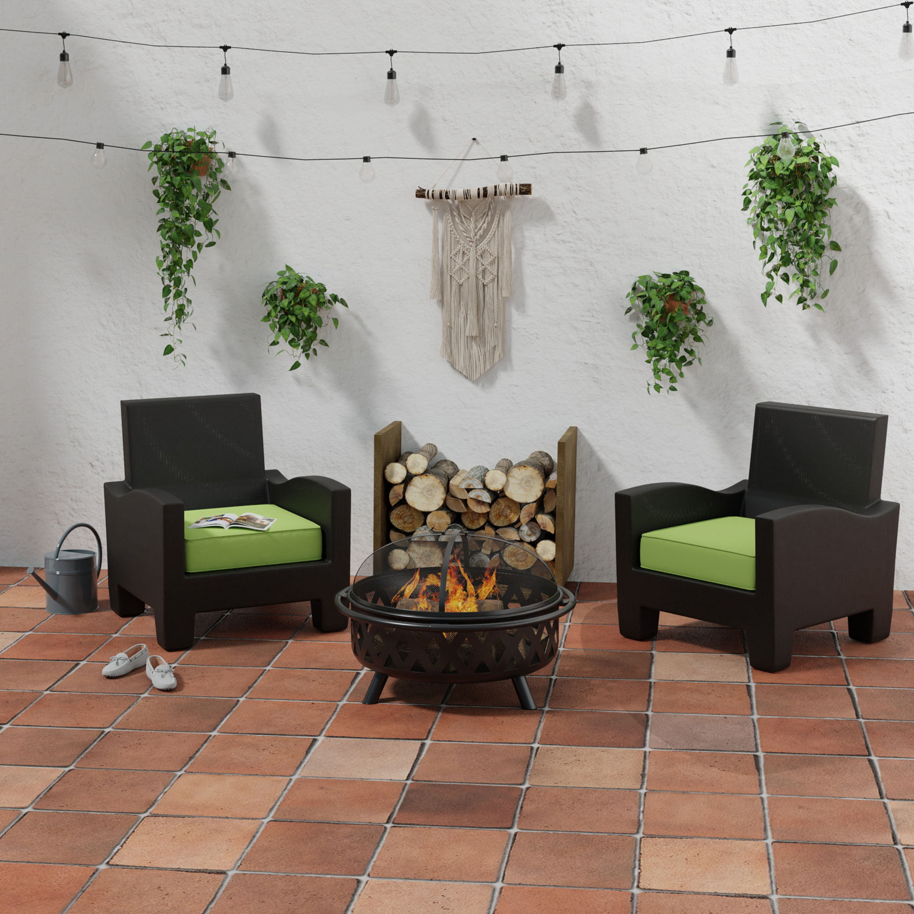Sunbrella deep seating deals patio furniture