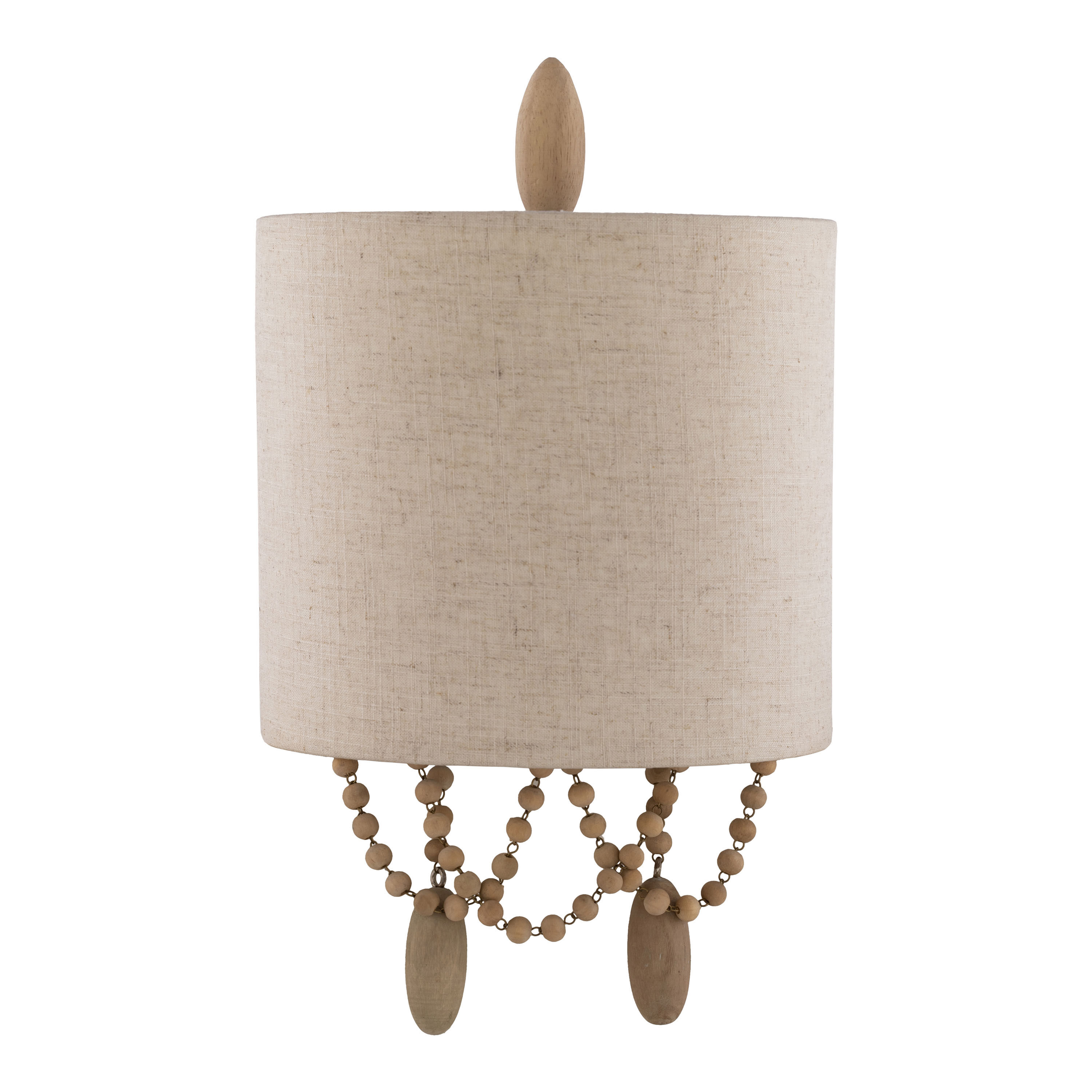 Wood hot sale bead sconce