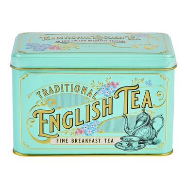 New English Teas Vintage English Breakfast Tea Tin 40 Count New English Teas Vintage English Breakfast Tea Tin 40 Count
