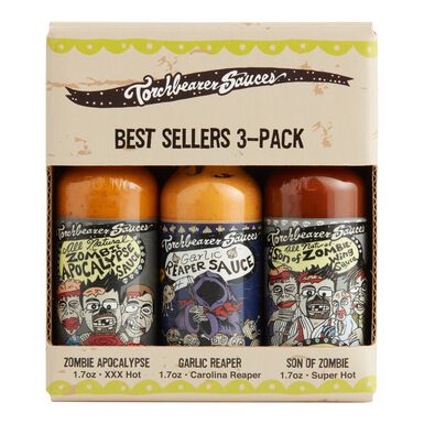Torchbearer Bestsellers Mini Hot Sauce Gift Set 3 Pack Torchbearer Bestsellers Mini Hot Sauce Gift Set 3 Pack