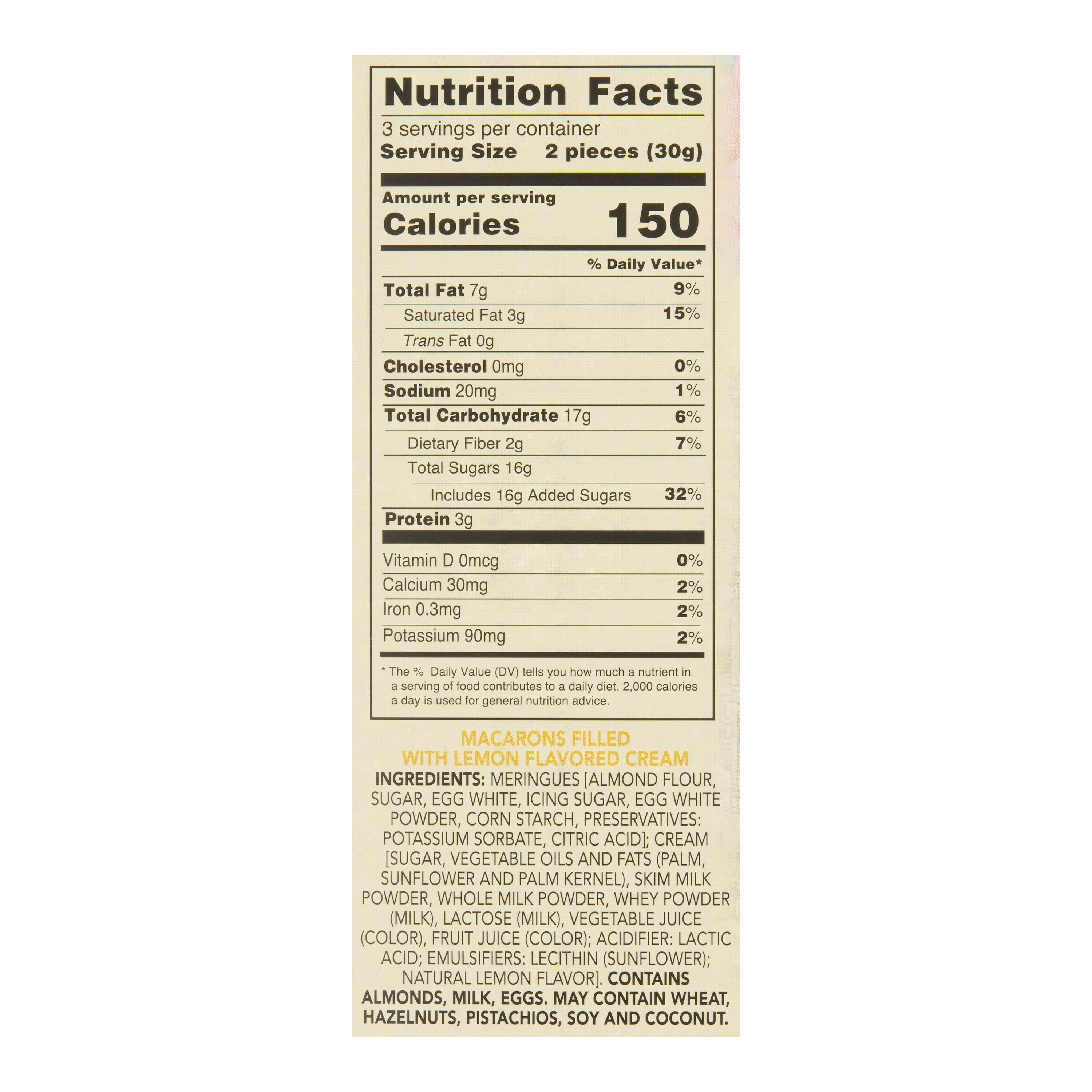 Borgo de' Medici Lemon Macarons 6 Pack image number 1