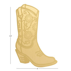 Oversized Brass Cowgirl Boot Bookmark