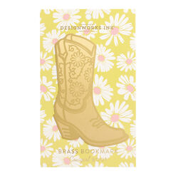 Oversized Brass Cowgirl Boot Bookmark