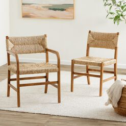 Candace Vintage Acorn and Seagrass Dining Chair Collection