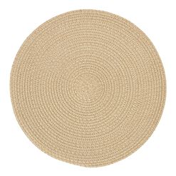 Round Oatmeal Braided Placemats Set of 4