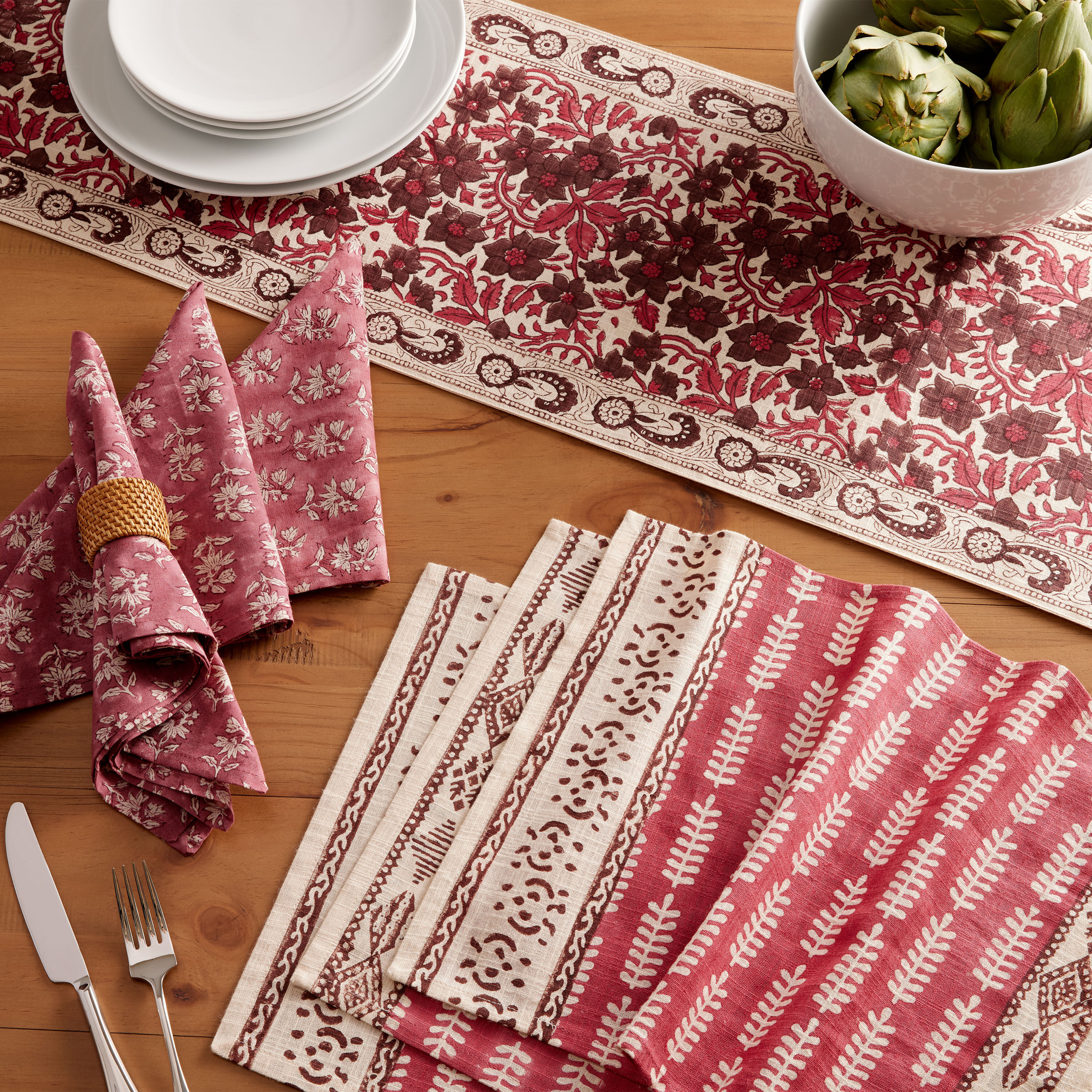 Amazon.com: JarThenaAMCS Wildfloral Cloth Napkin Vintage