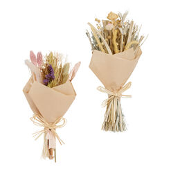 Small Dried Flowers and Grasses Bunch