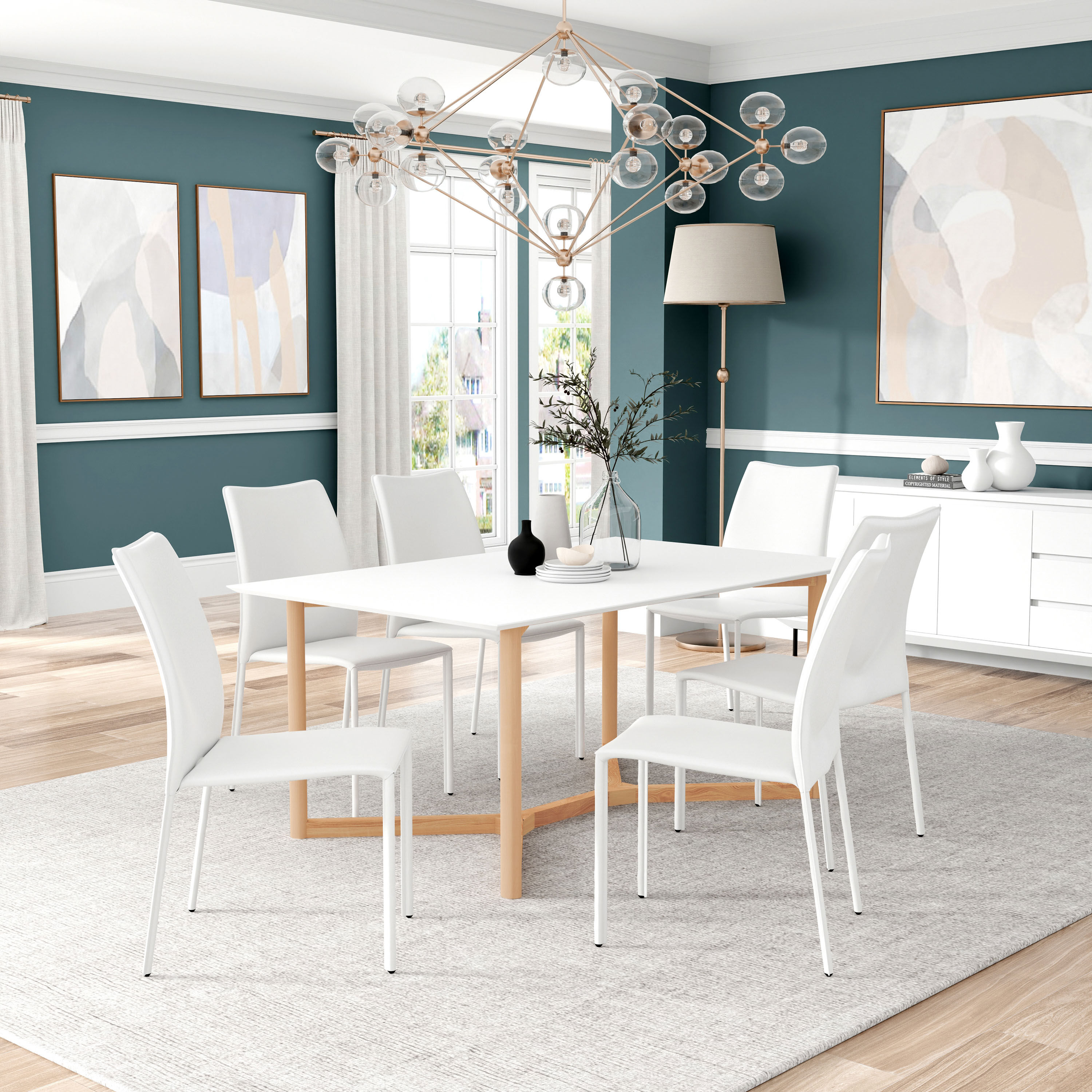 Natural light wood dining table best sale