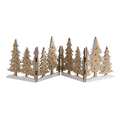 Laser Cut Wood Winter Trees Folding Panel Decor Laser Cut Wood Winter Trees Folding Panel Decor