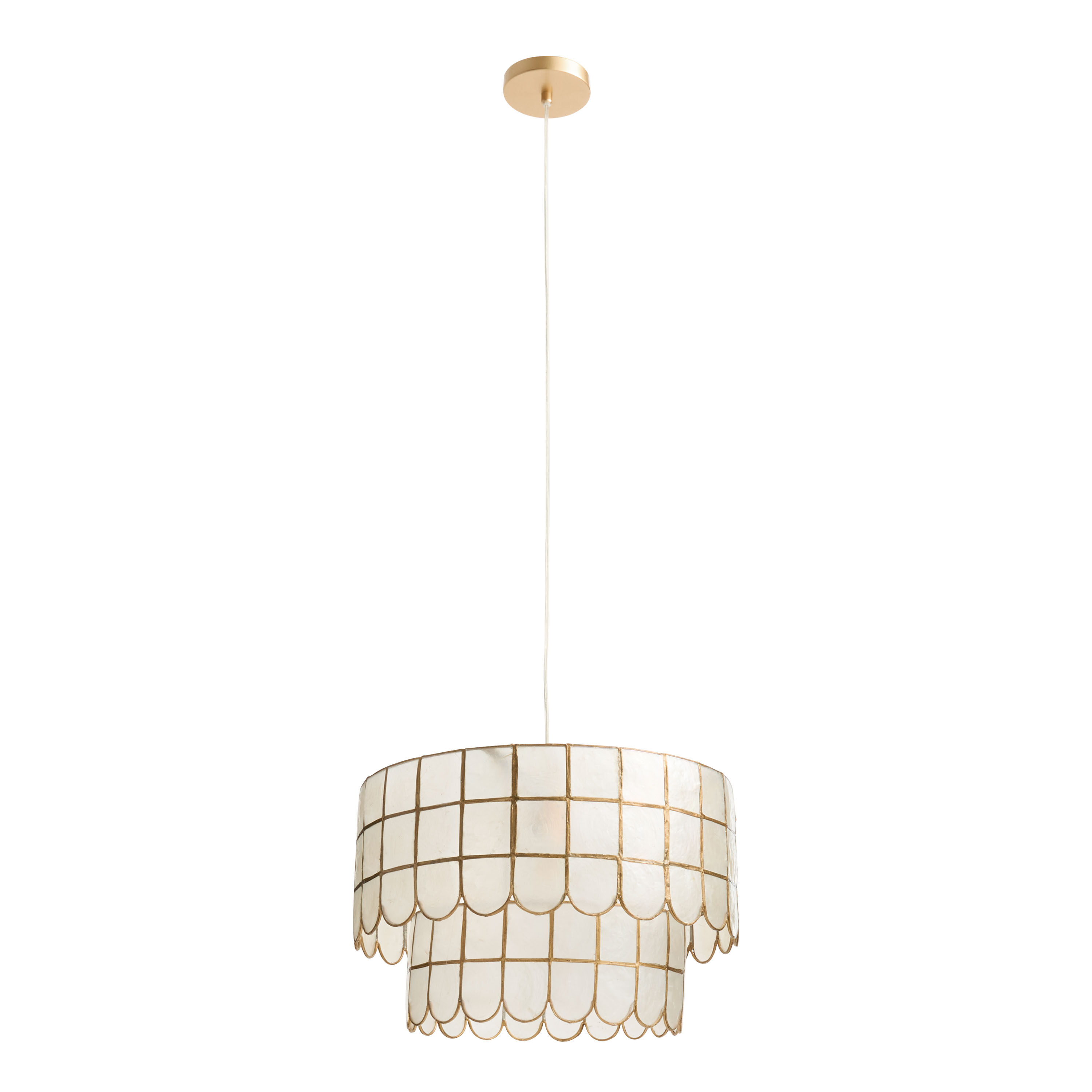 Capiz pendant light world market cheap