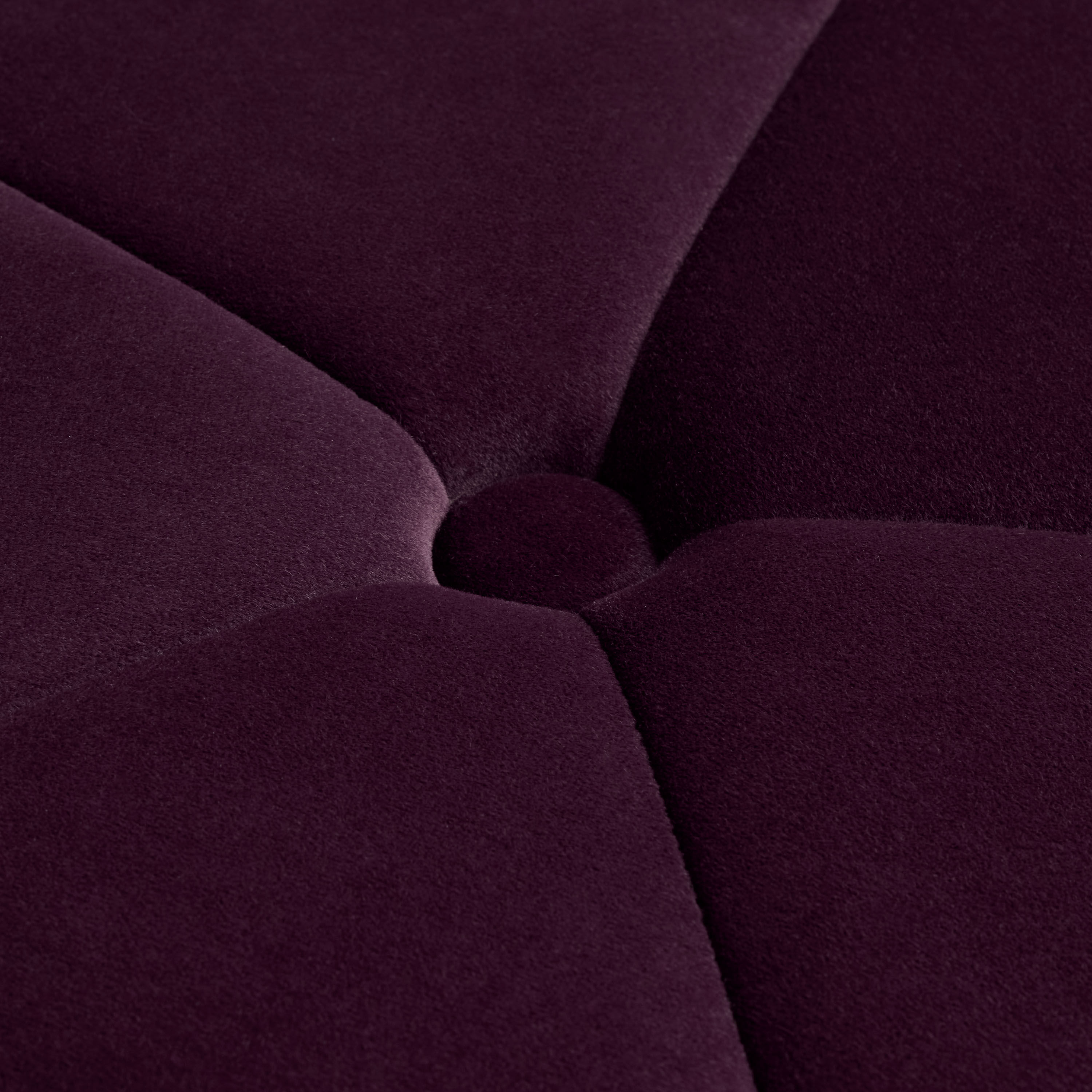 Ryley Plum Purple Velvet Flower Petal Upholstered Stool image number 2