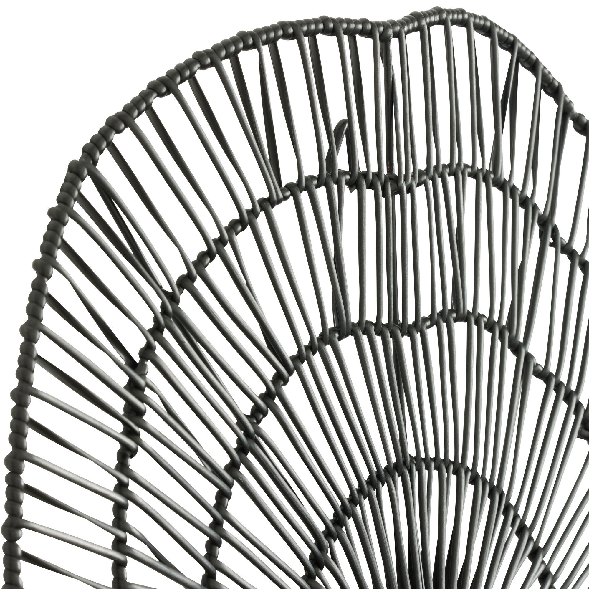 Rattan disc wall art top