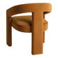 Eros Velvet Curved Upholstered Dining Armchair Set of 2 image number 3