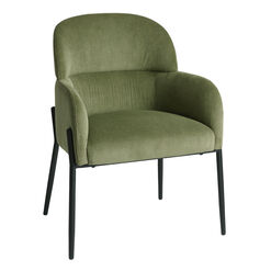 Alba Corduroy Upholstered Dining Armchair Set of 2